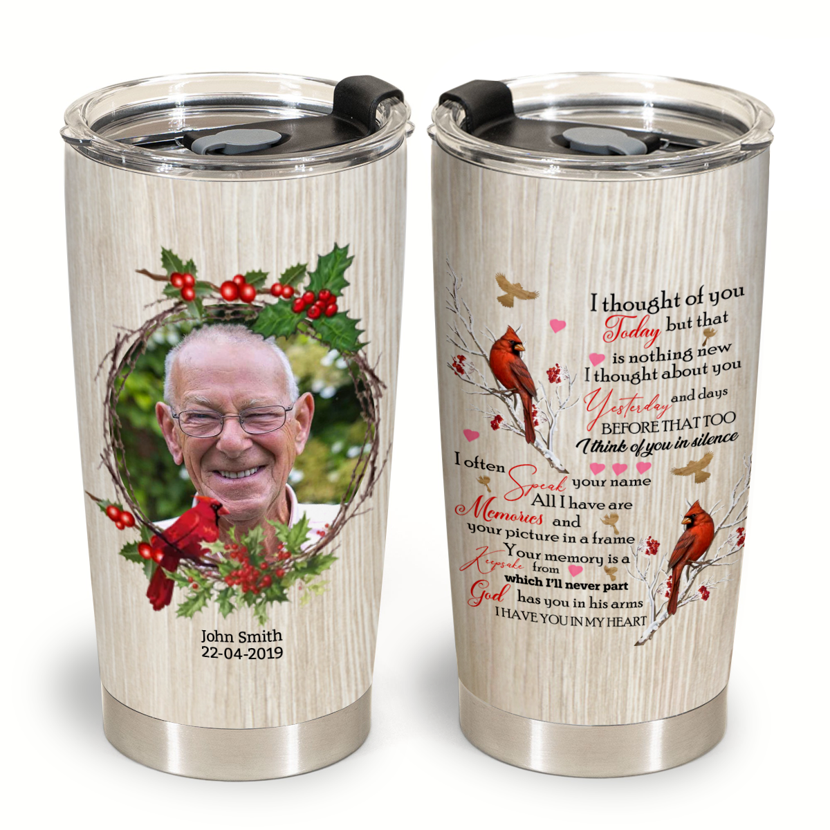 God Has You In His Arms Custom Photo Blanket Memorial