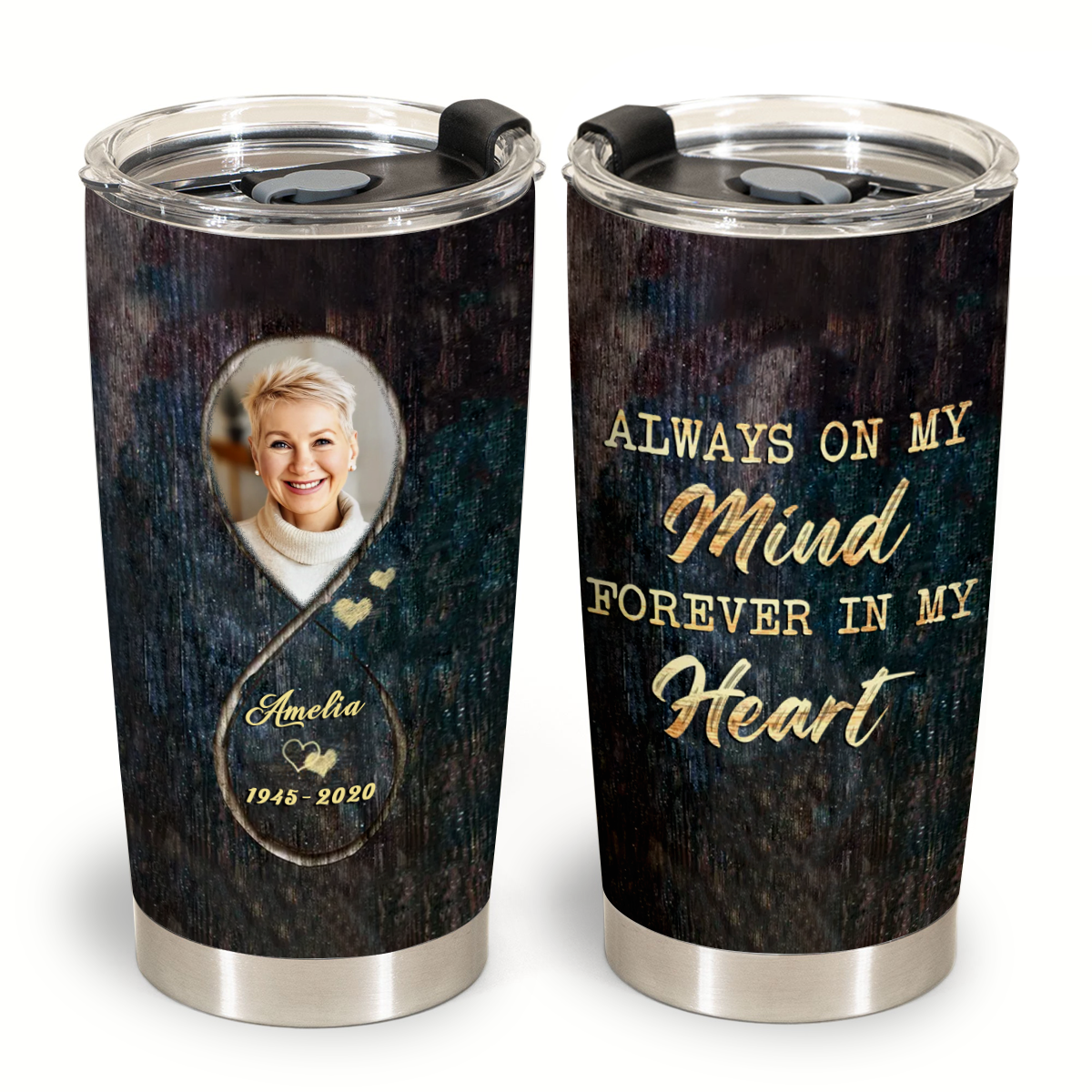 Infinity Love For My Angel Memorial Photo Canvas Memorial Gift