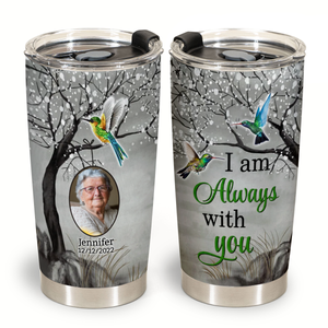 Humming Bird Always With You Personalized Blanket - Memorial