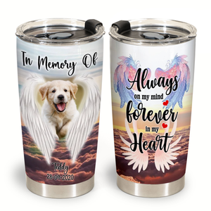 Dog Remembrance Blanket - Always On My Mind - Gift Memories Of A Dog That Passed Away