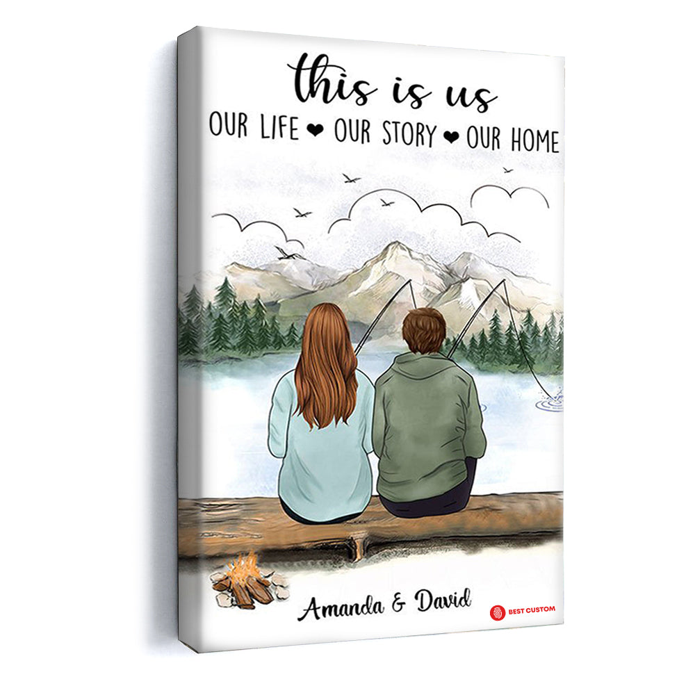 Fishing Partner For Life This Is Us - Personalized Poster & Canvas - Gift For Couple 8_2.jpg?v=1644566225