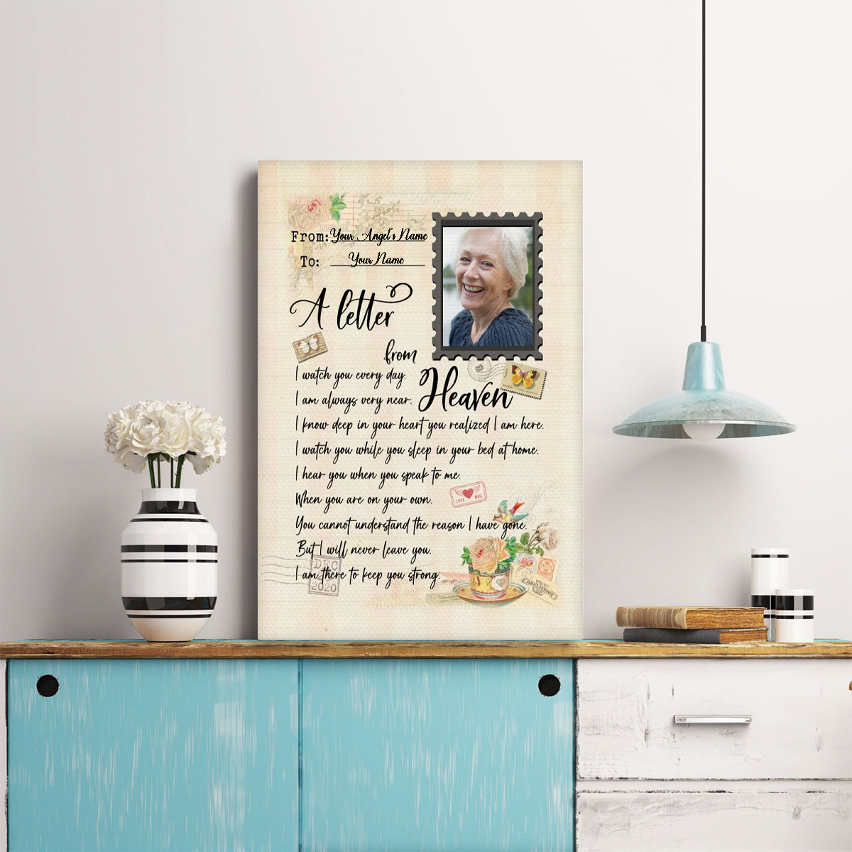 A Letter From Heaven Personalized Memorial Blanket