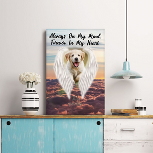 Dog Remembrance Blanket - Always On My Mind - Gift Memories Of A Dog That Passed Away