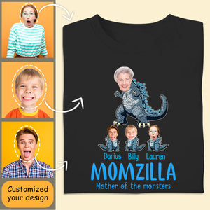 Customised Photo T Shirt - Momzilla - Personal Mother's Day Gifts