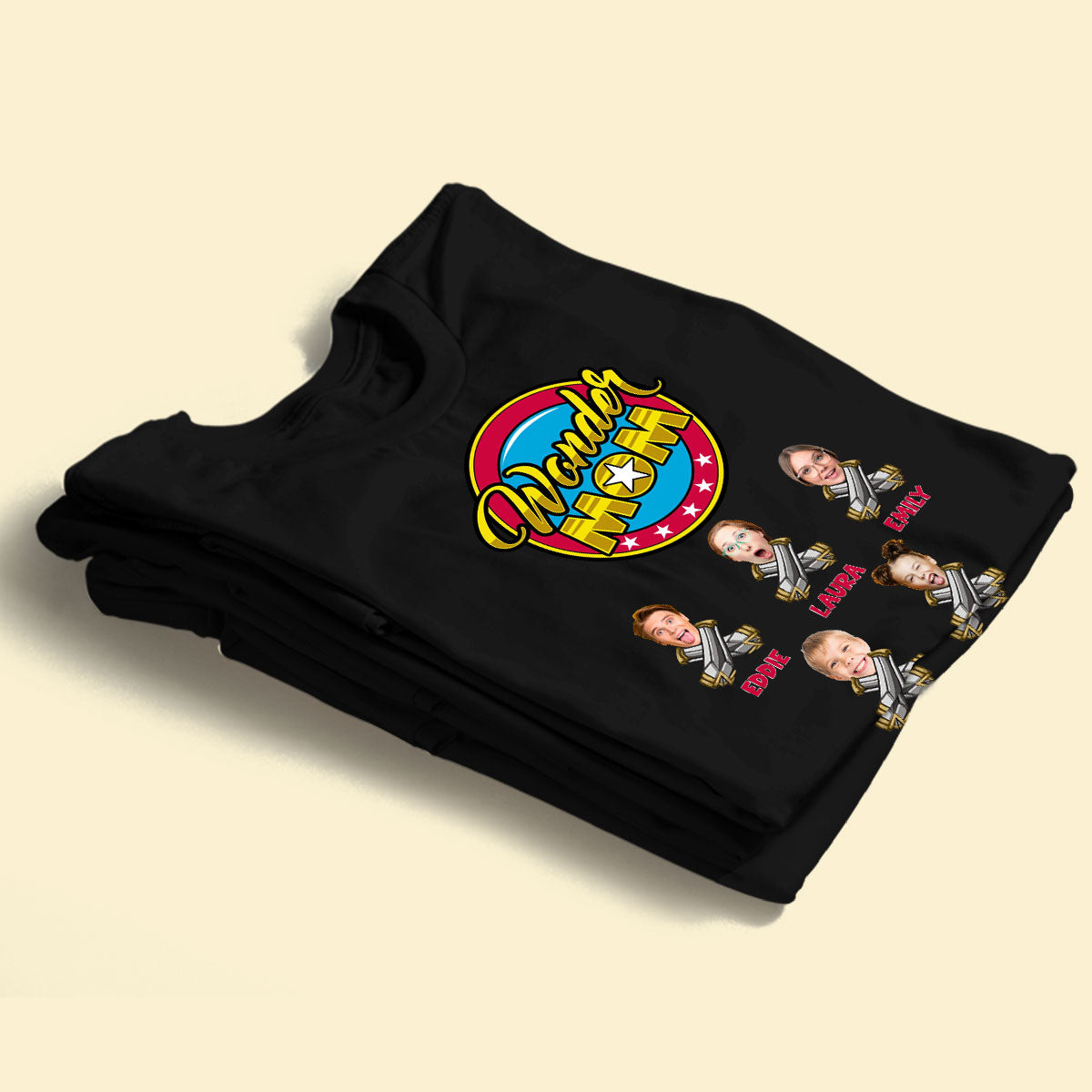 Custom Photo Mom Shirt - Wonder Mom - Mother's Day Gift Personalized