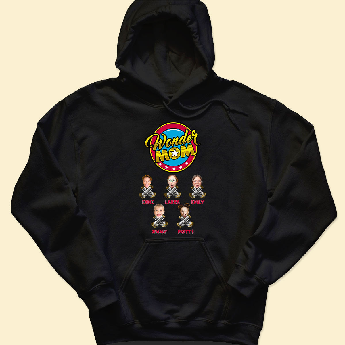 Custom Photo Mom Shirt - Wonder Mom - Mother's Day Gift Personalized