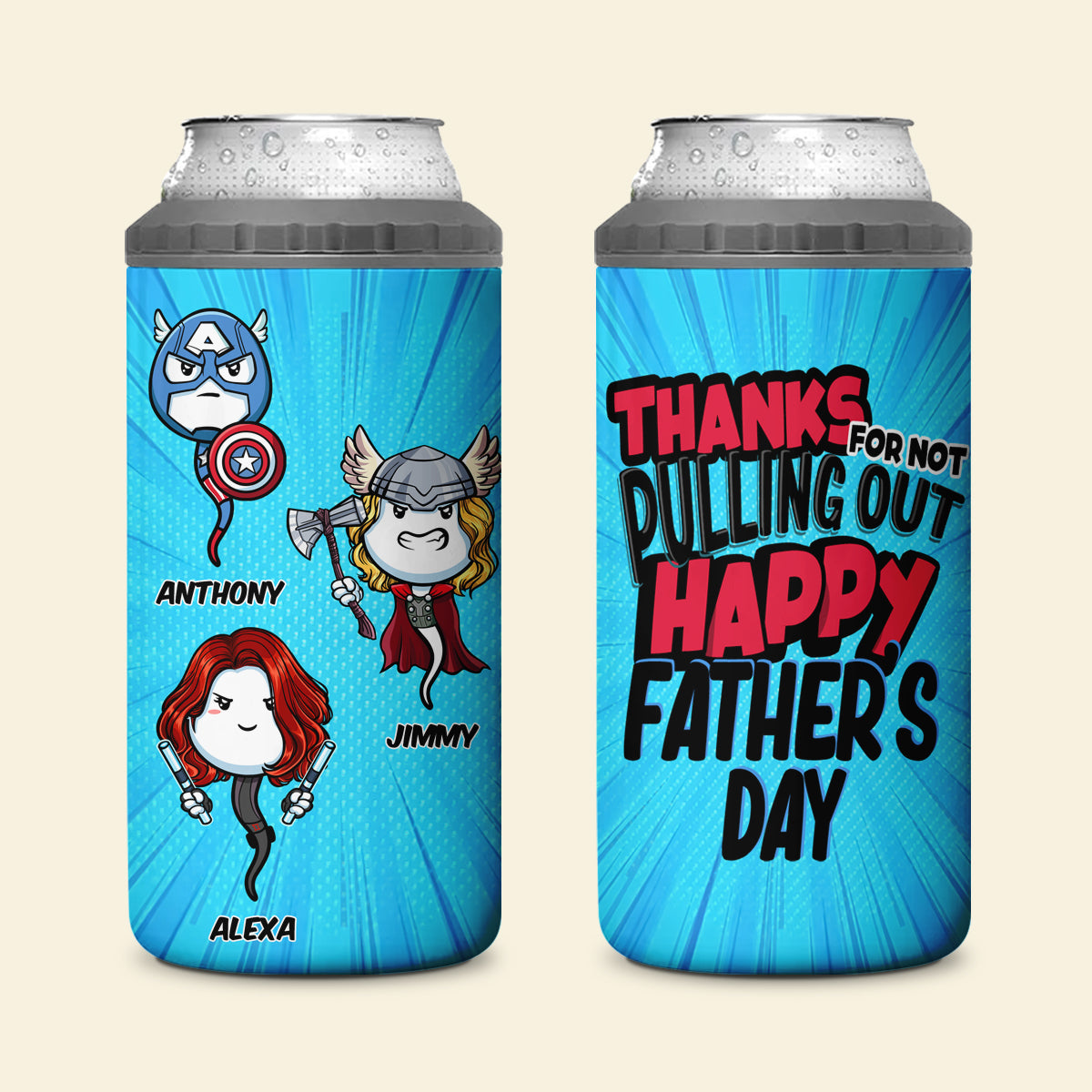 Multiverse Thanks For Not Pulling Out - Personalized Can Cooler Tumbler - Father's Day, Funny, Birthday Gift For Dad, Husband BANNER_1_c64601b6-b8c4-484c-8323-b02cfa1c6247.jpg?v=1684318024
