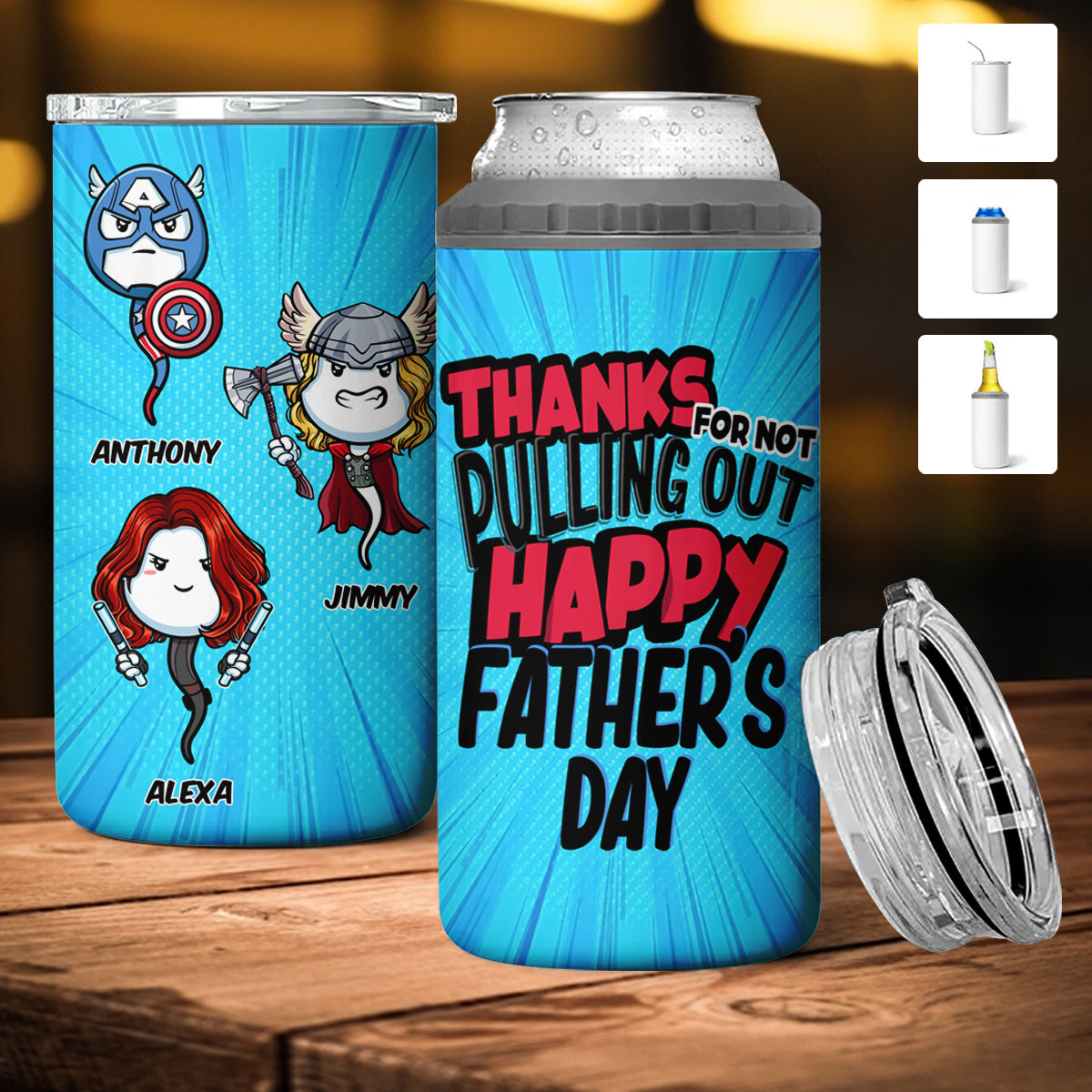 Multiverse Thanks For Not Pulling Out - Personalized Can Cooler Tumbler - Father's Day, Funny, Birthday Gift For Dad, Husband BANNER_2_ecc7615d-be64-4ac0-b2e8-a647763cb398.jpg?v=1684318024