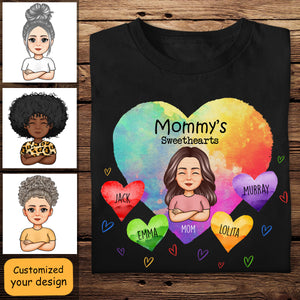 Mommy's Sweatheart - Personalized Apparel - Gift For Mother, Mommy, Grandma, Nana, Mother's Day