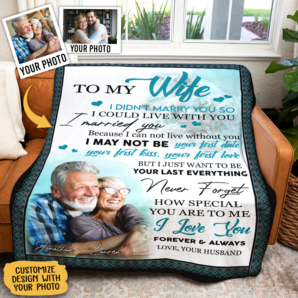 Personalized Photo Blankets - To My Wife How Special You Are To Me - Husband To Wife, Mother's Day Gift For Wife