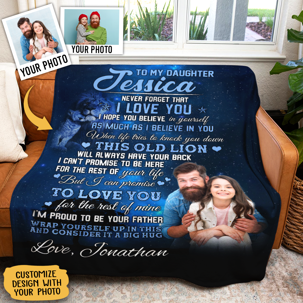 Personalized Fishing Dad Thank You For Teaching Me How To Be A Man Even  Though I'm Your Daughter Fleece Blanket | CubeBik