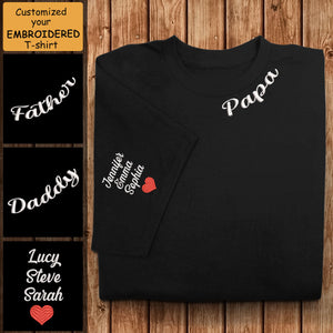 Papa and Kid Neck and Sleeve Embroidered - Personalized Embroidered Apparel - Gift For Father Banner--fb-Father-And-Children-Name---Personalized-Embroidered-Apparel---Gift-For-Father.jpg?v=1684297734
