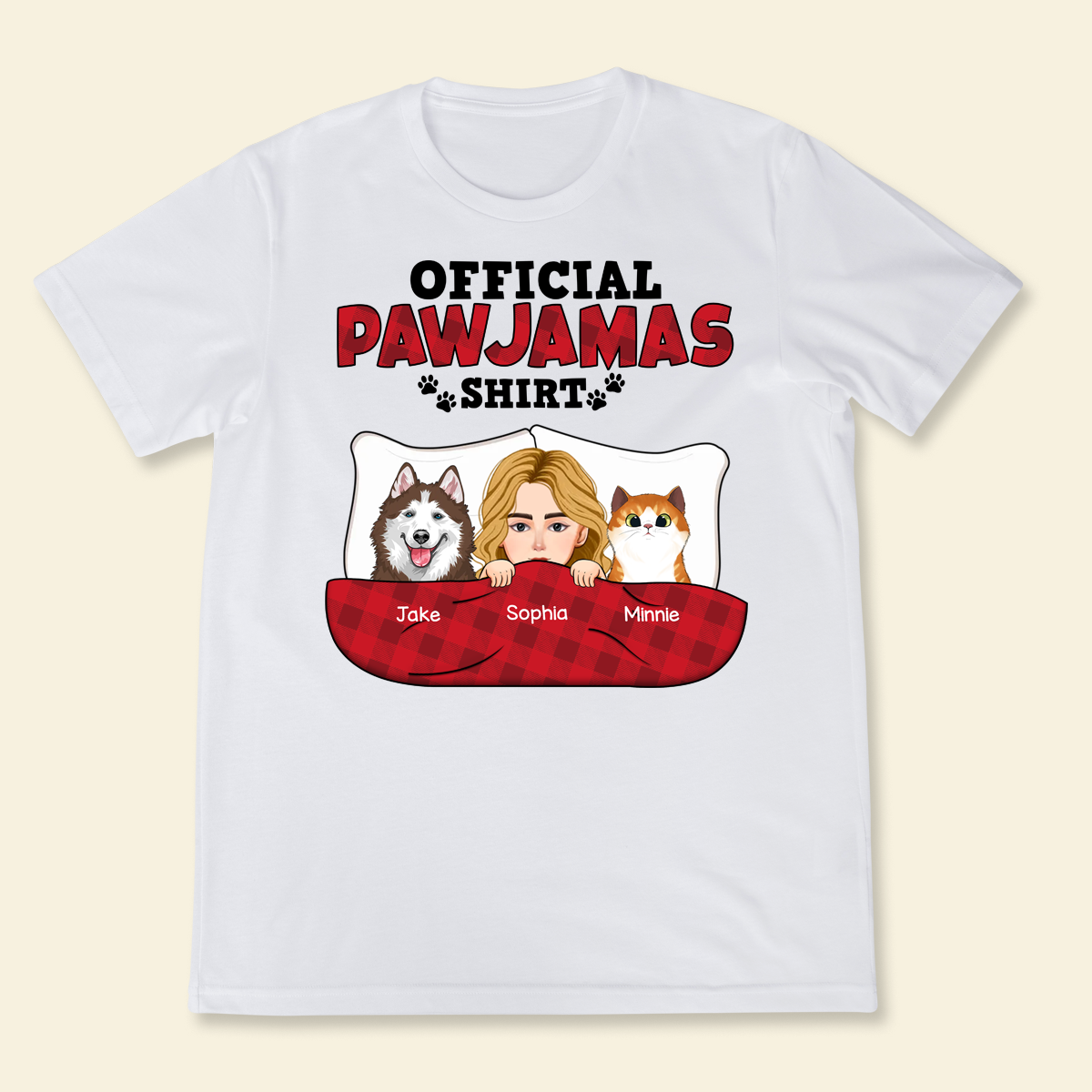 Official Pawjama - Personalized Shirt - Mother's Day, Loving, Birthday Gift For Dog Mom, Pet Lover