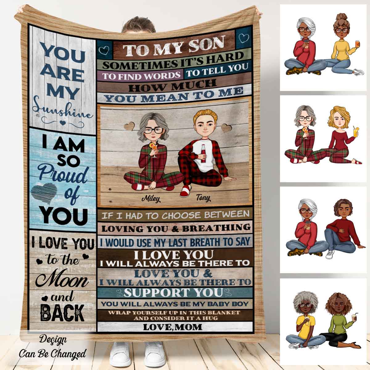 I Will Always Be There To Love You Blanket - Gift For Son