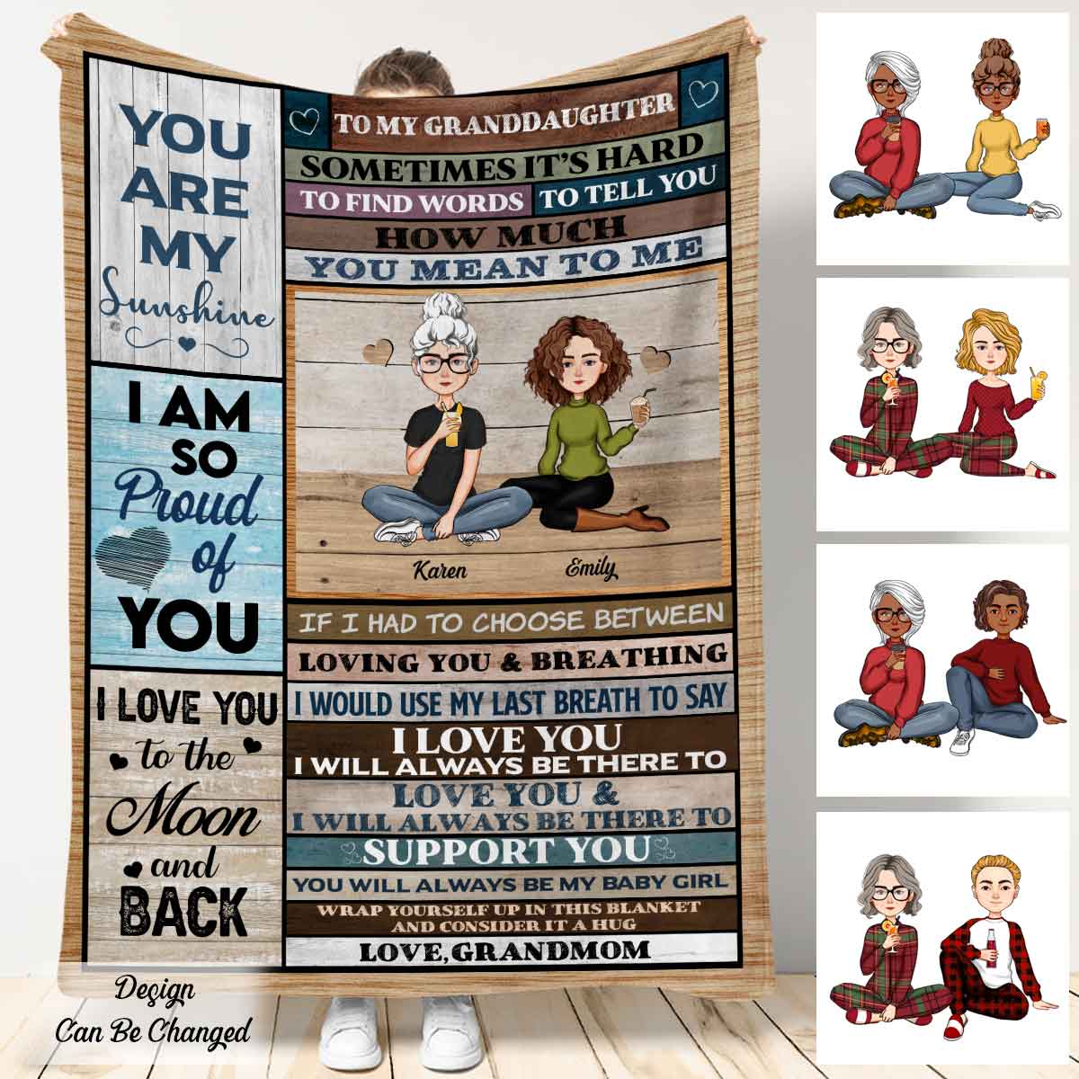 I Will Always Be There To Love You Blanket - Gift For Granddaughter