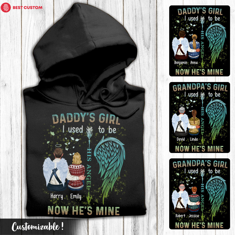 I Used To Be His Angel - Personalized Apparel - Memorial