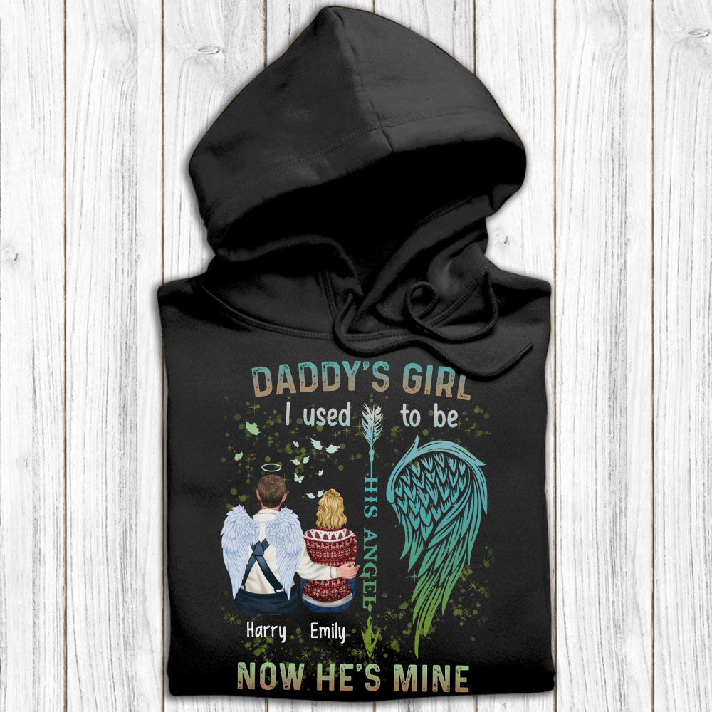 I Used To Be His Angel - Personalized Apparel - Memorial