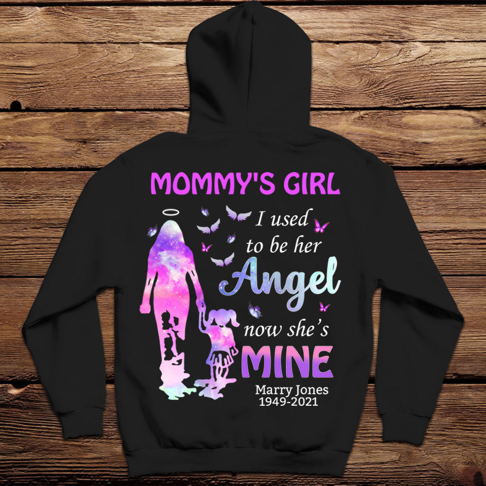 Mom's Girl I Used To Be Her Angel Now She Is Mine - Personalized Back Design Apparel - Memorial Banner-Hoodie-GG_c4d310b2-5ae7-455c-a7d9-9f1602802cf9.jpg?v=1649315078