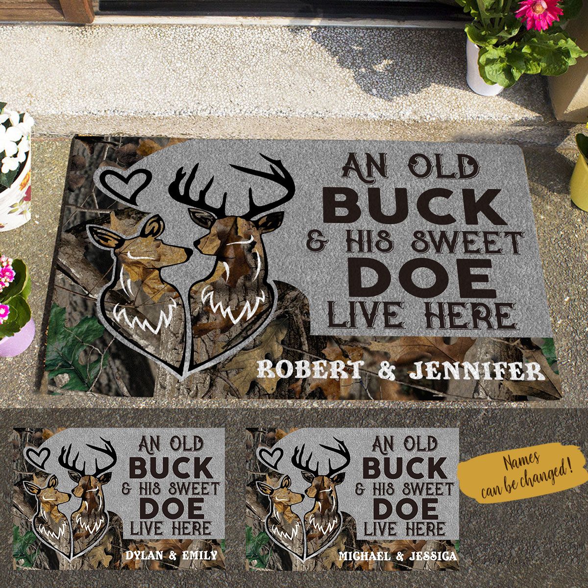 Hunting, An Old Buck And His Sweet Doe Live Here Personalized Doormat Deer Couple Valentine Gift HQ Banner-doormat-1_f603a229-29fe-4939-8fc7-4fc49ad6f31d.jpg?v=1609304753