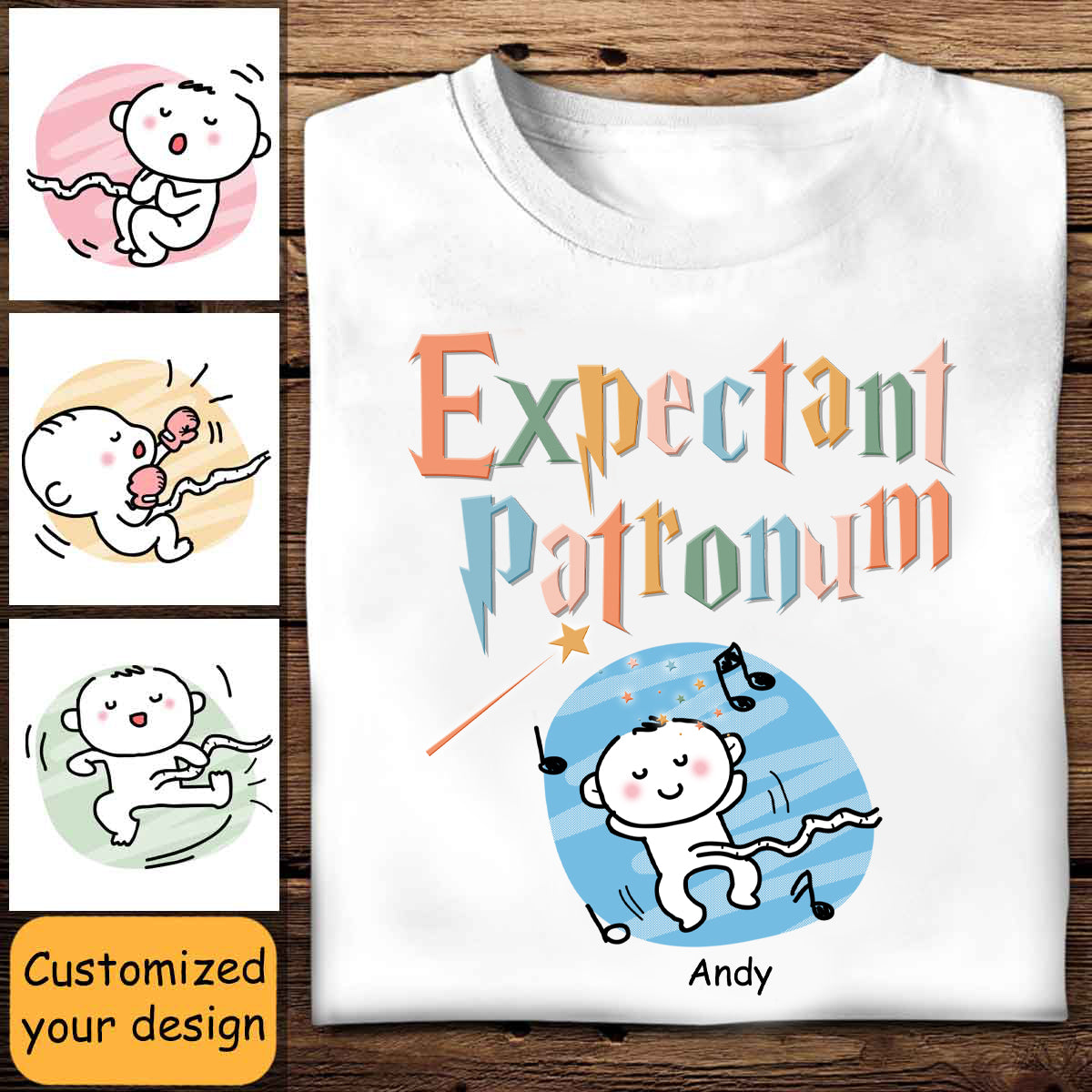 Expectant Pregnancy Announcement - Personalized Apparel - Gift For Soon To Be Mom, Expecting Mom, Mother's Day