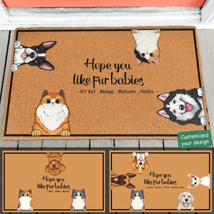 Hope You Like Dogs, Cats - Personalized Doormat - Funny, Home Decor Gift For Dog Mom, Dog Dad, Cat Mom, Cat Dad, Pet Lover Banner-fb-_-ca-2-_-Hope-You-Like-Dogs_-Cats.jpg?v=1681290891