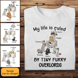My Life Is Ruled By Tiny Furry Overlords Personalized Shirt