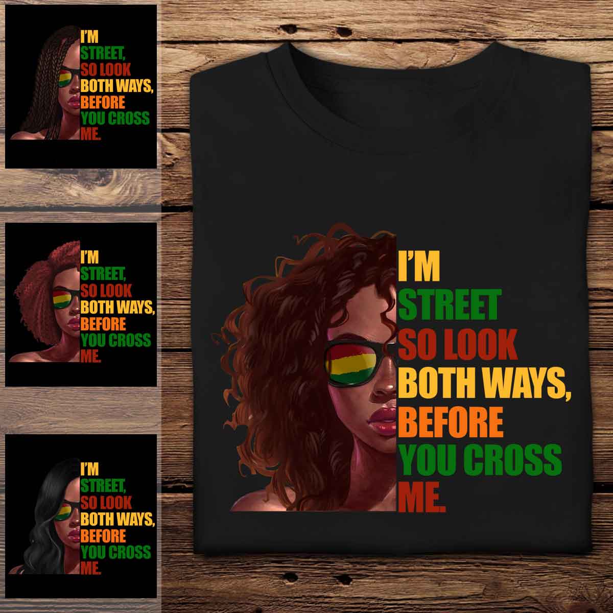 Junetenth I'm Street, So Look Bothways Before You Cross Me Personalized Apparel - Juneteenth Banner-gg-1.jpg?v=1653637640