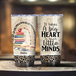 It Takes A Big Heart Personalized Tumbler - Book