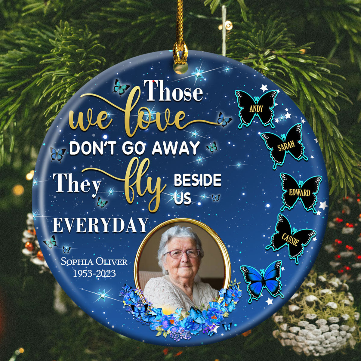They Fly Beside Us Everyday - Personalized Ornament - Memorial Gift For Family, Christmas Banner-gg_fd2933e5-f5b3-4c1c-9e6b-7bd6f7ed61c8.jpg?v=1693476683