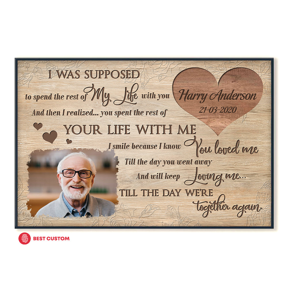 And Will Keep Loving Me - Personalized Photo Canvas - Memorial
