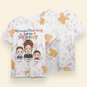 My Greatest Blessing - Personalized 3D All Over Print Shirt - Gift For Mom, Mother, Mother's Day