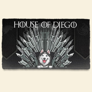 Dog Throne - Personalized Doormat - Funny, Birthday Gift For Dog Lovers