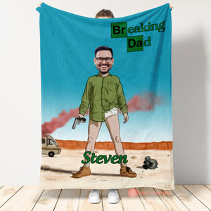Breaking Dad Bad - Personalized Blanket - Gift For Father Banner1_dd51ba42-5409-49c9-a180-78c489396983.jpg?v=1682561950