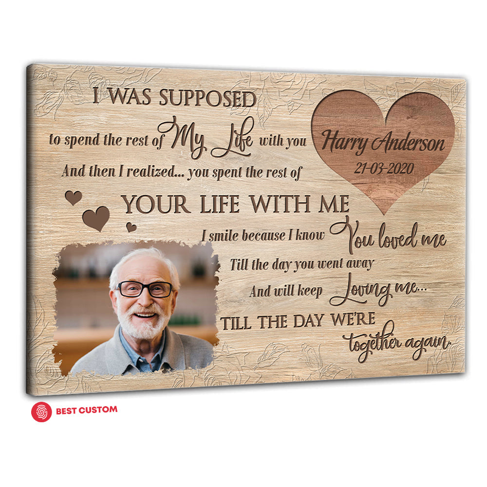 And Will Keep Loving Me - Personalized Photo Canvas - Memorial