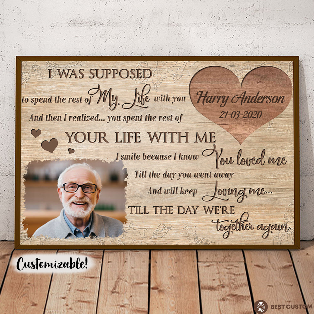 And Will Keep Loving Me - Personalized Photo Canvas - Memorial