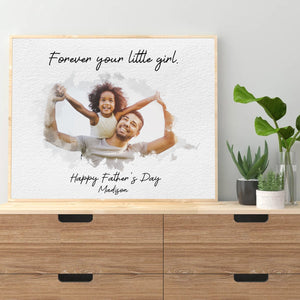 Forever Your Little Girl Personalized Canvas
