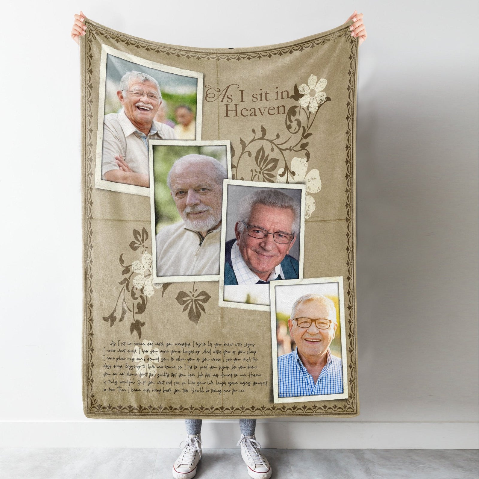 As I Sit In Heaven Custom 4 Photos Blanket Memorial BannerBlanket1_fad649f0-cc51-4775-9695-70805b41590f.jpg?v=1630998253