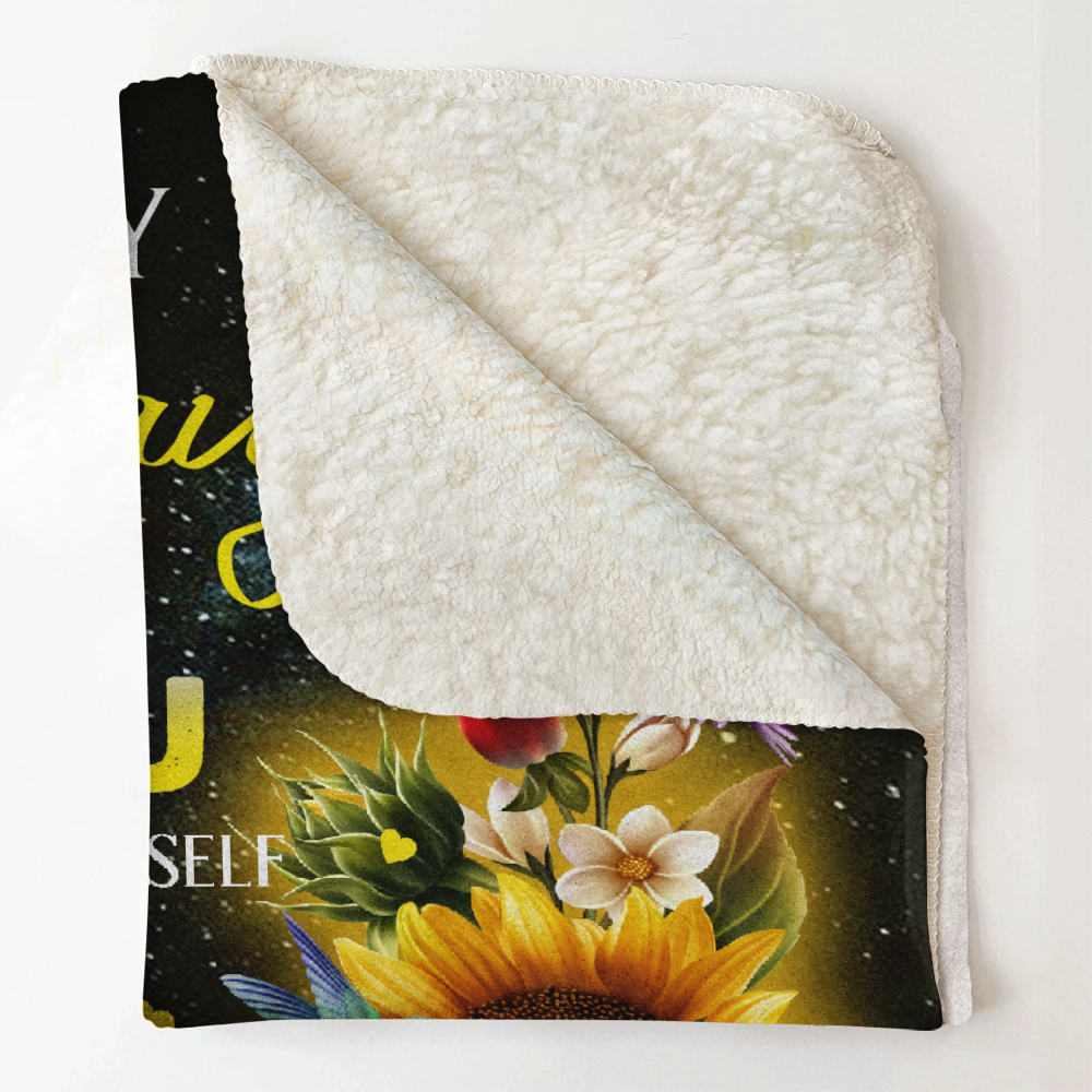 Gift For Granddaughter Blanket, To My Granddaughter Sunflower You Are My Sunshine - Love From Grandma
