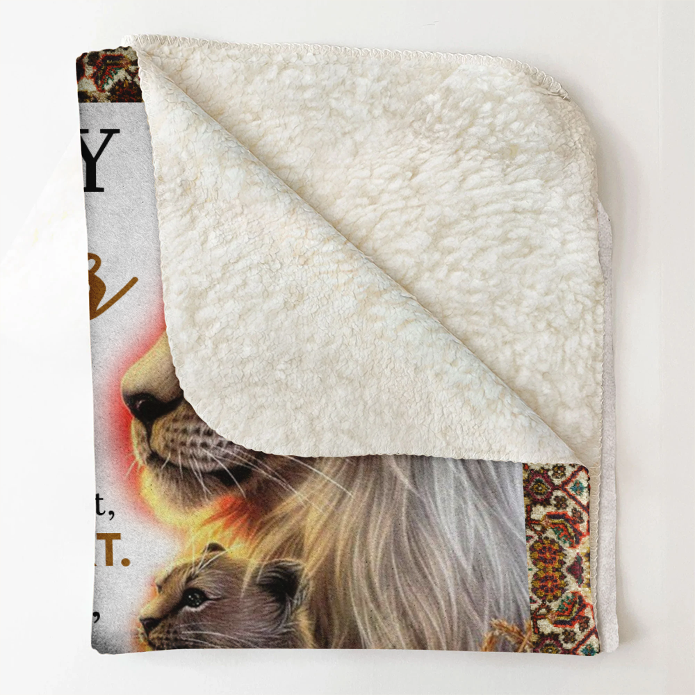 Lion Dad To My Daughter Blanket Gift For Daughter