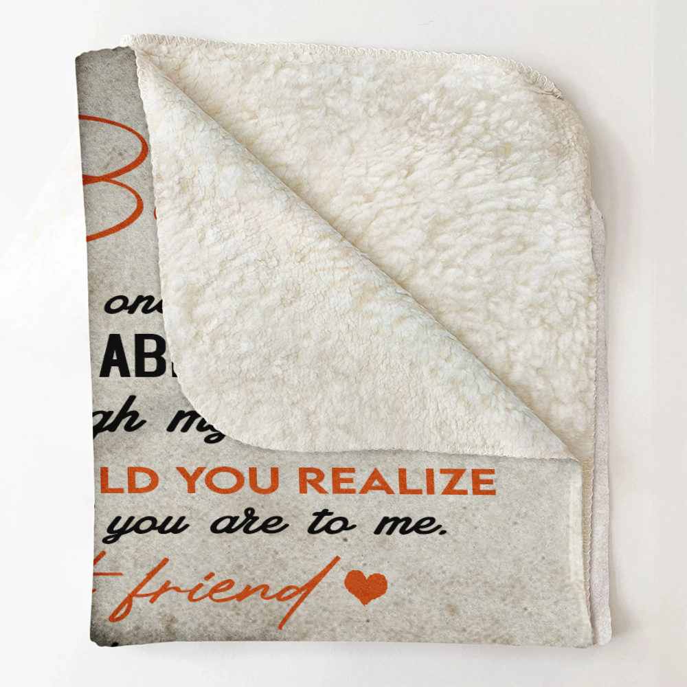 Gift For Bestie, To My Bestie Fleece Blanket Live Preview