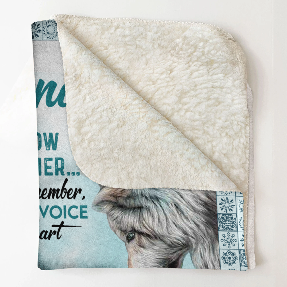 Gift For Grandson Blanket, To My Grandson Wolf I'll Always Be With You - Love From Grandma