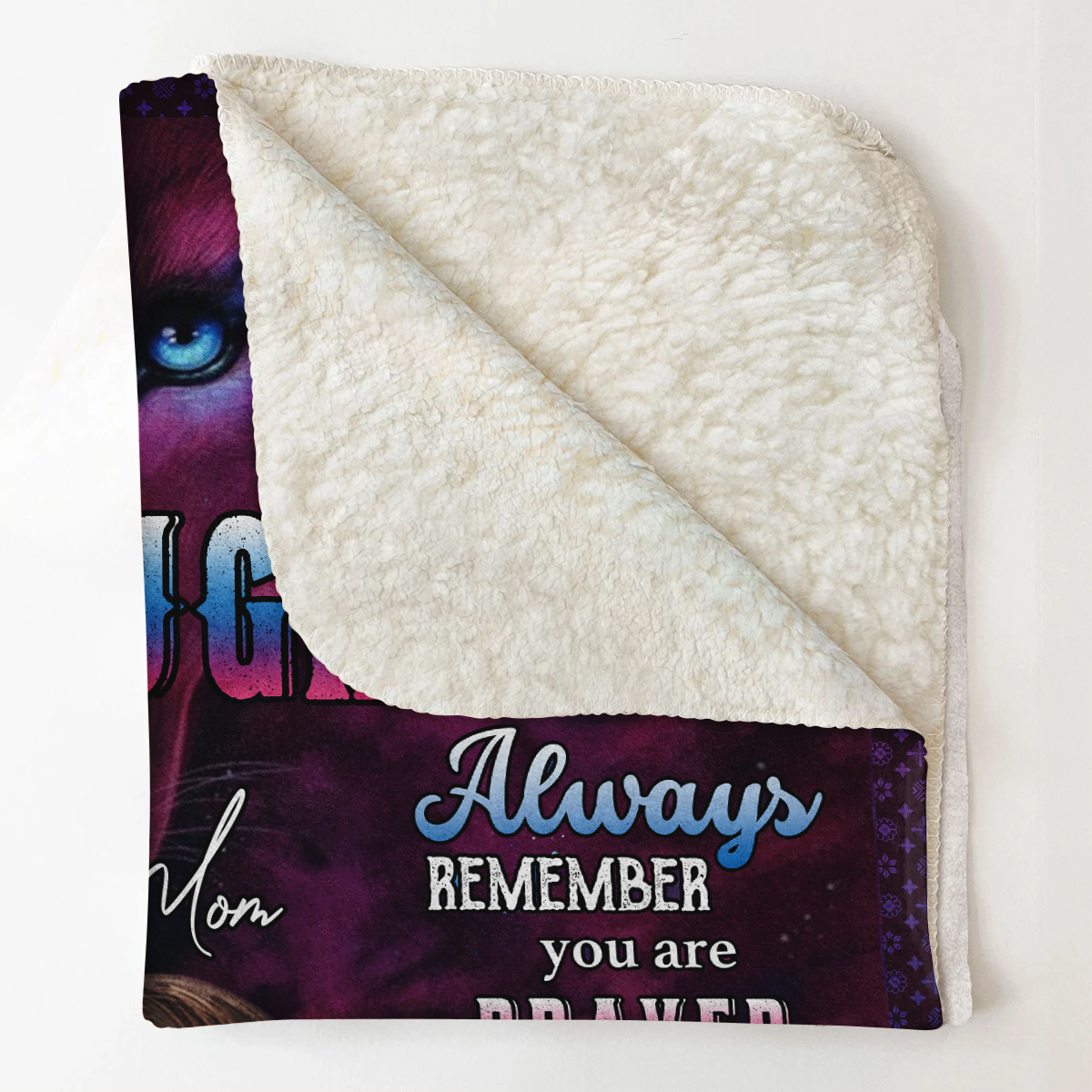 Personalized Throw Blankets With Picture - To My Daughter Remember Whose Daughter You Are - Mom To Daughter, Personalized Gift For Daughter