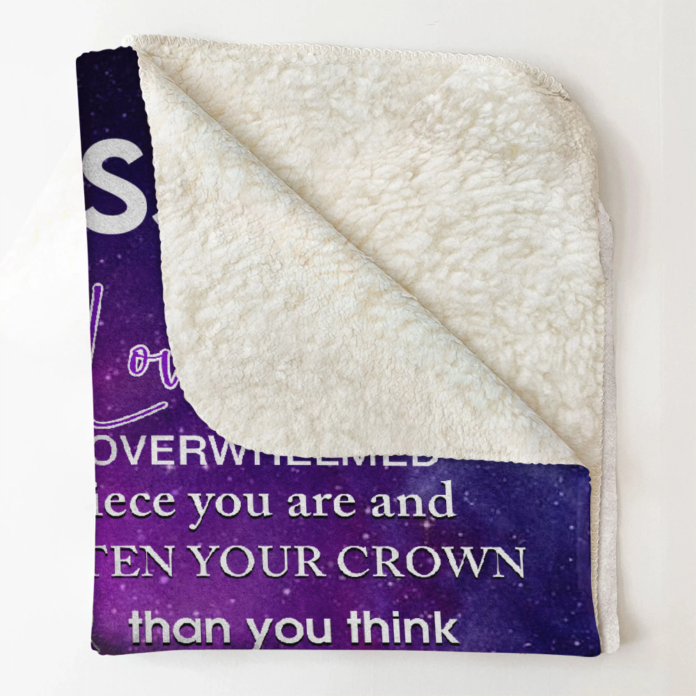 Gift For Niece Blanket, To My Niece Never Forget That I Love You Butterflies Blanket Live Preview