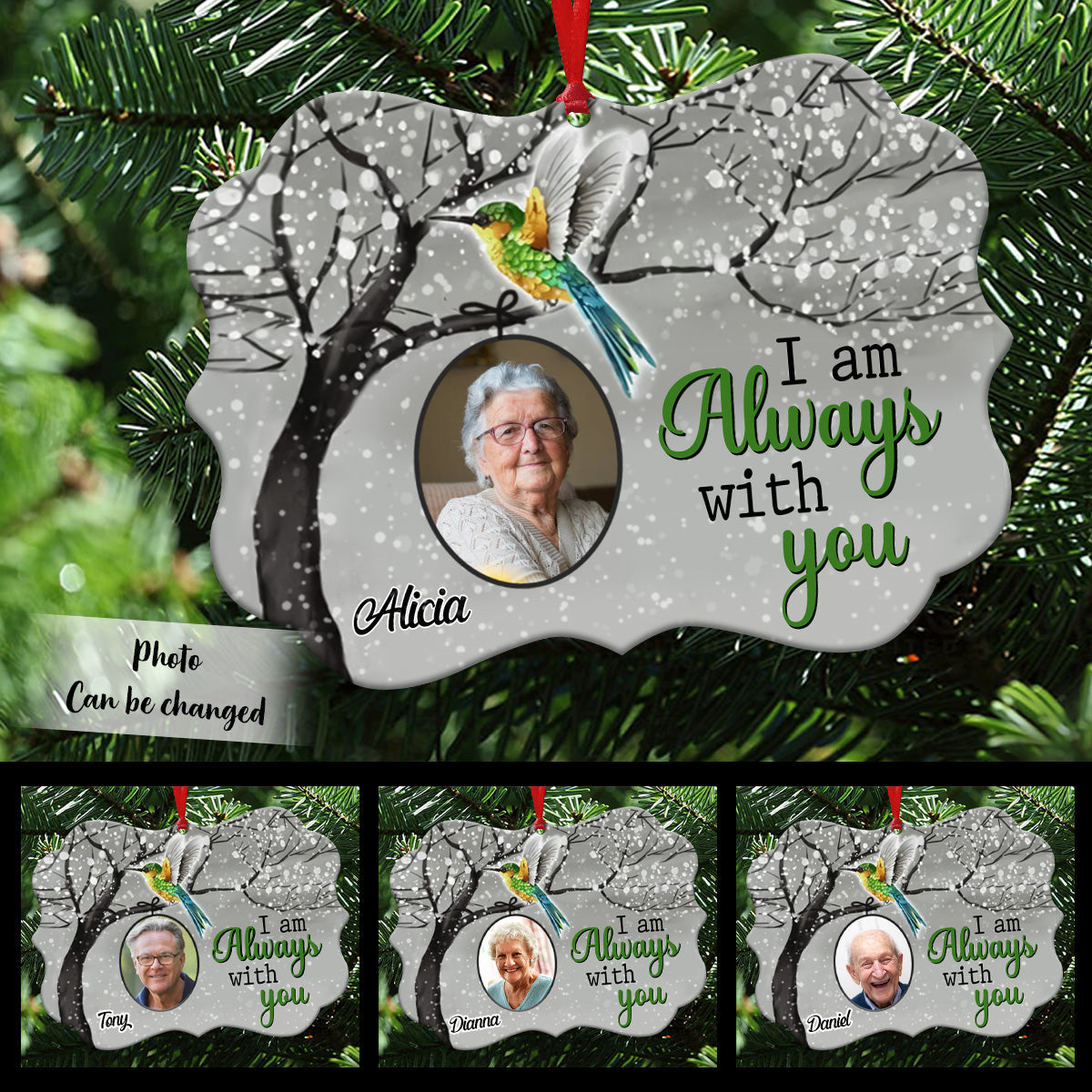 Hummingbird I Am Always With You Memorial Personalized Custom Shape Ornament Memorial Gift Banner_9b576d52-2ba0-4147-8541-1af97c2fad8b.jpg?v=1663141218