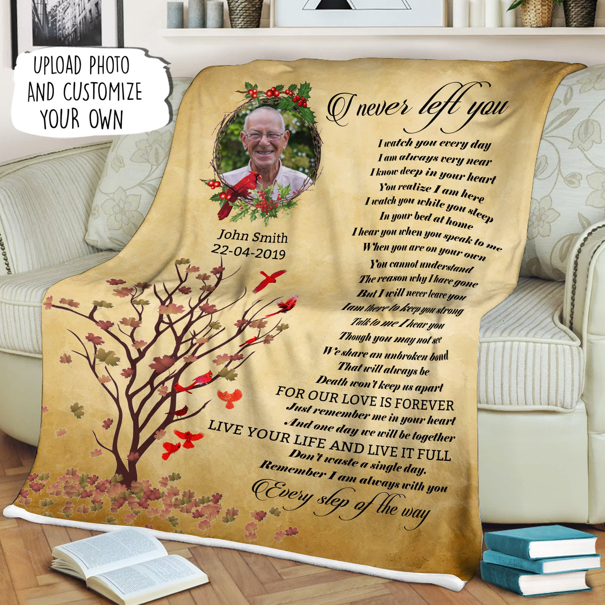 I Never Left You Cardinal Custom Photo Blanket Memorial Banner_2c7cf98b-b5b6-45c8-8f88-dab1f0575487.jpg?v=1644998286