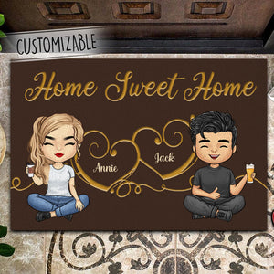 Home Sweet Home - Personalized Doormat - Gift For Couple
