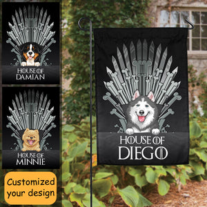 Dog Throne - Personalized Garden Flag - Funny, Birthday Gift For Dog Lovers
