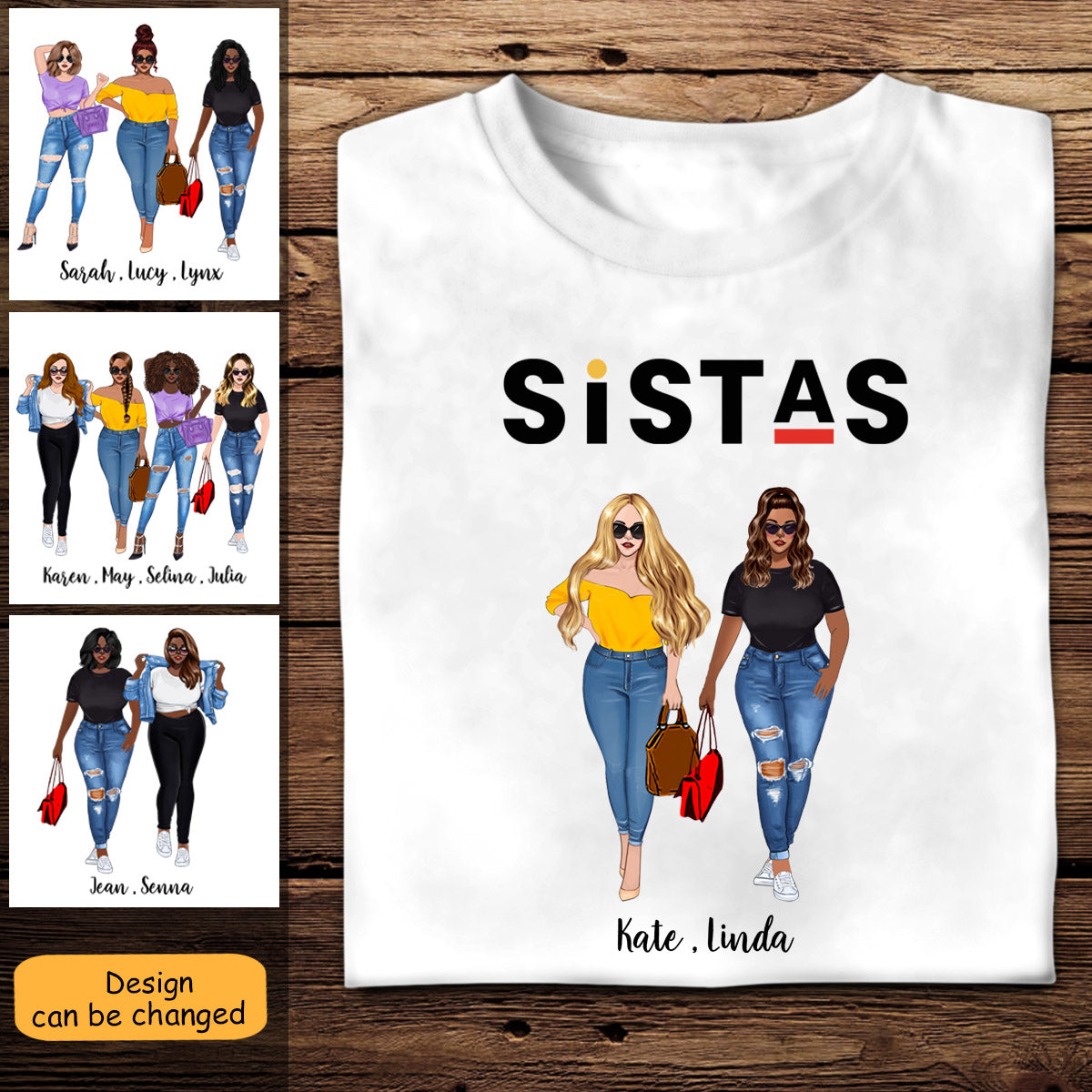 Soul Sistas Forever - Personalized Apparel - Gift For Sister