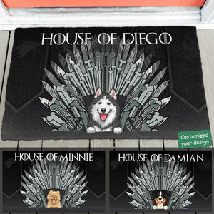 Dog Throne - Personalized Doormat - Funny, Birthday Gift For Dog Lovers