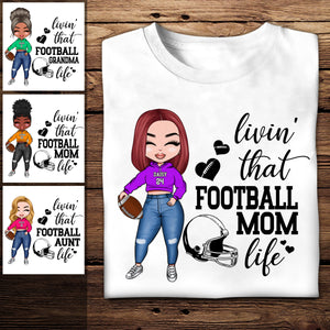 Livin' That Football Mom Life - Personalized Shirt - Sport